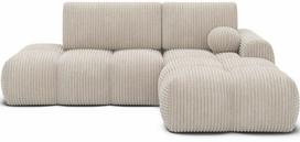 Kampinė sofa - lova Vittario Modullo 01, balta sp., dešininė, 170 x 227 cm x 95 cm