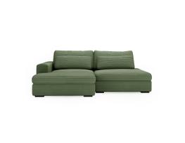 Sofa-lova Polak Meble Leida Tilia 37, žalia sp., kairinė, 223 x 158 cm x 80 cm