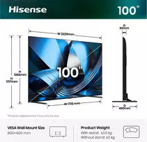 Televizorius Hisense 100U7DSE