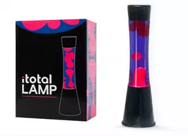 iTotal - Lavos lempa - Juodas pagrindas, violetinis skystis ir rausvas vaškas - 40 cm (XL2347)