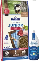 Bosch Petfood bosch Junior su ėriena ir ryžiais 15kg+lašišų aliejus 1000ml