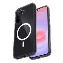Crong Crong Hybrid Clear Magnetic - Dėklas MagSafe Samsung Galaxy A37 / A36 (permatomas)