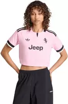 Moteriški marškinėliai adidas Juventus 26/27 Away Cropped Jersey rožinė-juoda KB8842 (M)