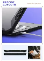 Supcase Unicorn Beetle Pro dėklas MacBook Neo 13" 2026, juodas / skaidrus