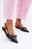 Boto Moteriški elegantiški juodi bateliai