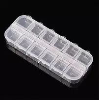 Oem Organizatorius 12 skyrių 130x50x15mm - konteineris smulkiems daiktams - dėžutė