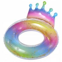 Pripučiamas plaukimo ratas Crown 70 cm, su blizgučiais