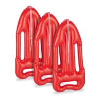 Pripučiamas gelbėjimosi plūdurų rinkinys, 3 vnt., PVC, 64 cm, Relaxdays