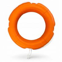 Gelbėjimosi ratas EVAL Marine, oranžinis, 60 cm