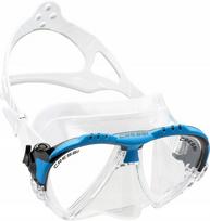 Nardymo kaukė Cressi Matrix DS301020, skaidraus ir mėlyno silikono