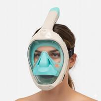 Nardymo kaukė EASYBREATH pilno veido Snorkeling Swimming SUBEA