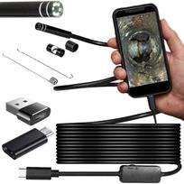 Endoskopinė 5 m LED kamera su USB-C, 3in1, HD, skirta Android ir PC