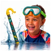 Vaikiškas kaukės ir snorkelio rinkinys su dinozauru