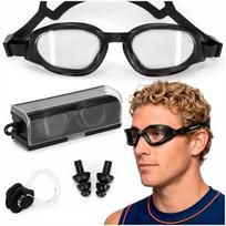 Baseino plaukimo akiniai su UV filtru ir apsauga nuo rasojimo