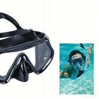 Vandeniui atspari nardymo kaukė su snorkeliu