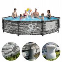 Apvalus baseinas su pompa AVENLI STONY, 366x76 cm, 9 dalių rinkinys