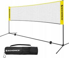 Tinklinio ir badmintono tinklas 3 m, reguliuojamas, sodui, rinkinys