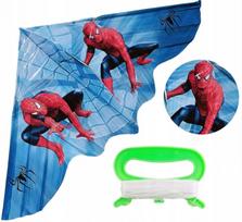 Vaikiškas aitvaras Spider Man, didelis, spalvingas, su virvele