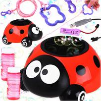Muilo burbulų aparatas Ladybug su USB ir šviesomis
