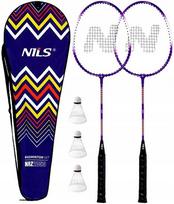 Badmintono rinkinys 2 raketės NILS 6in1