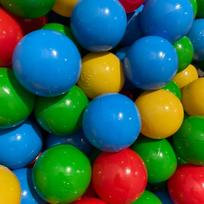Sauso baseino kamuoliukai BubbleHuggle, 100 vnt.