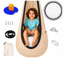 Vaikiška pakabinama SWING COCOON krėslo kėdė XXL meringue HQ