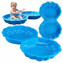 Didelis 2in1 smėlio dėžės ir baseino rinkinys su sodo dangčiu SANDBOX SHELL MAXI