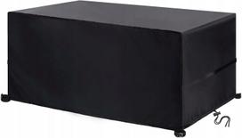 Lauko baldų uždangalas 230x230x90 cm juodas vandeniui atsparus