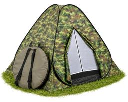 Savaime išsiskleidžianti POP-UP CAMO žygio palapinė su tinkleliu nuo uodų ir uždangalu