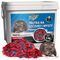 Graužikų nuodai NO PEST, 3 kg, mėlyna pasta