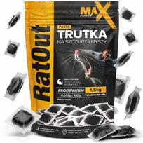 Graužikų nuodai Ratout Max Power Brodifacoum pasta 1,5 kg