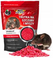 Žiurkių ir pelių nuodai granulių pavidalu 1 kg Bromadiolone NO PEST