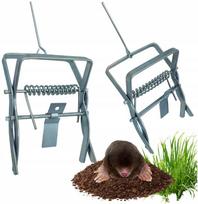 Metalo kurmių ir pelėnų gaudyklė guillotine