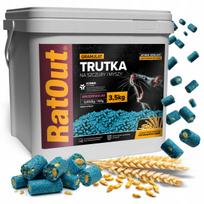Graužikų nuodas Ratout Brodifacoum granulės 3,5 kg