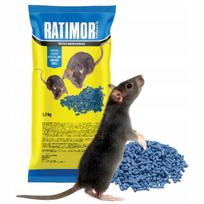 Žiurkių ir pelių nuodai granules RATIMOR Brodifakum 25ppm 1,5kg