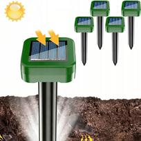 Ultragarsinis saulės energija varomas graužikų, kurmių, pelėnų, pelių ir kiaunių atbaidytuvas
