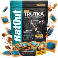Graužikų nuodai Ratout Nutty Brodifacoum pasta 1,5 kg
