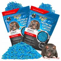 Žiurkių ir pelių nuodų granulės NO PEST Brodifakum, 2 x 1 kg