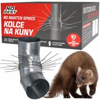 Nerūdijančio plieno atbaidančios spygliai kiaunėms latakams ir vamzdžiams No Pest