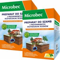 Septikų priežiūros priemonė MICROBEC ULTRA 1,2 kg, citrinų kvapo, 2 pakuotės