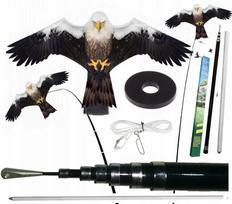 Paukščių baidyklė EAGLE KITE su 6 m PREMIUM vėliavos stiebu