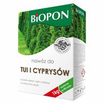 Trąšos tujom ir kiparisams BIOPON, granulės, 1 kg