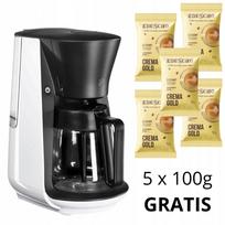 Kavos virimo aparatas Tchibo Let's Brew 1,25 l baltas + 5x100 g kavos