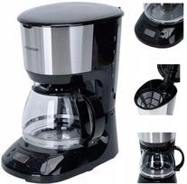 Kavos virimo aparatas Aigostar 1,25L 750W su laikmačiu, stiklinis filtras, BPA Free