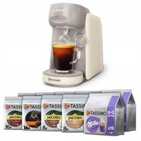Kapsulinis kavos aparatas Bosch Tassimo Finesse, 128 kavos porcijų, cream