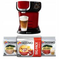 Kapsulių kavos aparatas Bosch Tassimo My Way raudonas, 3x Tassimo