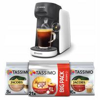 Kapsulinis kavos aparatas Bosch Tassimo Finesse WHITE su 3x Tassimo
