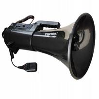 Didelis garsiaakalbis megafonas TE 35/20, įrašymas, MP3, USB, sirena, 150W, nuotolis iki 1500 m