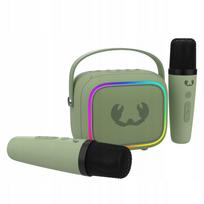 Nešiojama Fresh 'n Rebel KARAOKE KIDS kolonėlė su 2 mikrofonais žalia