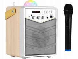 Garso kolonėlė su karaoke mikrofonu MUSICMATE MM-SK100 Apex Flex, balta